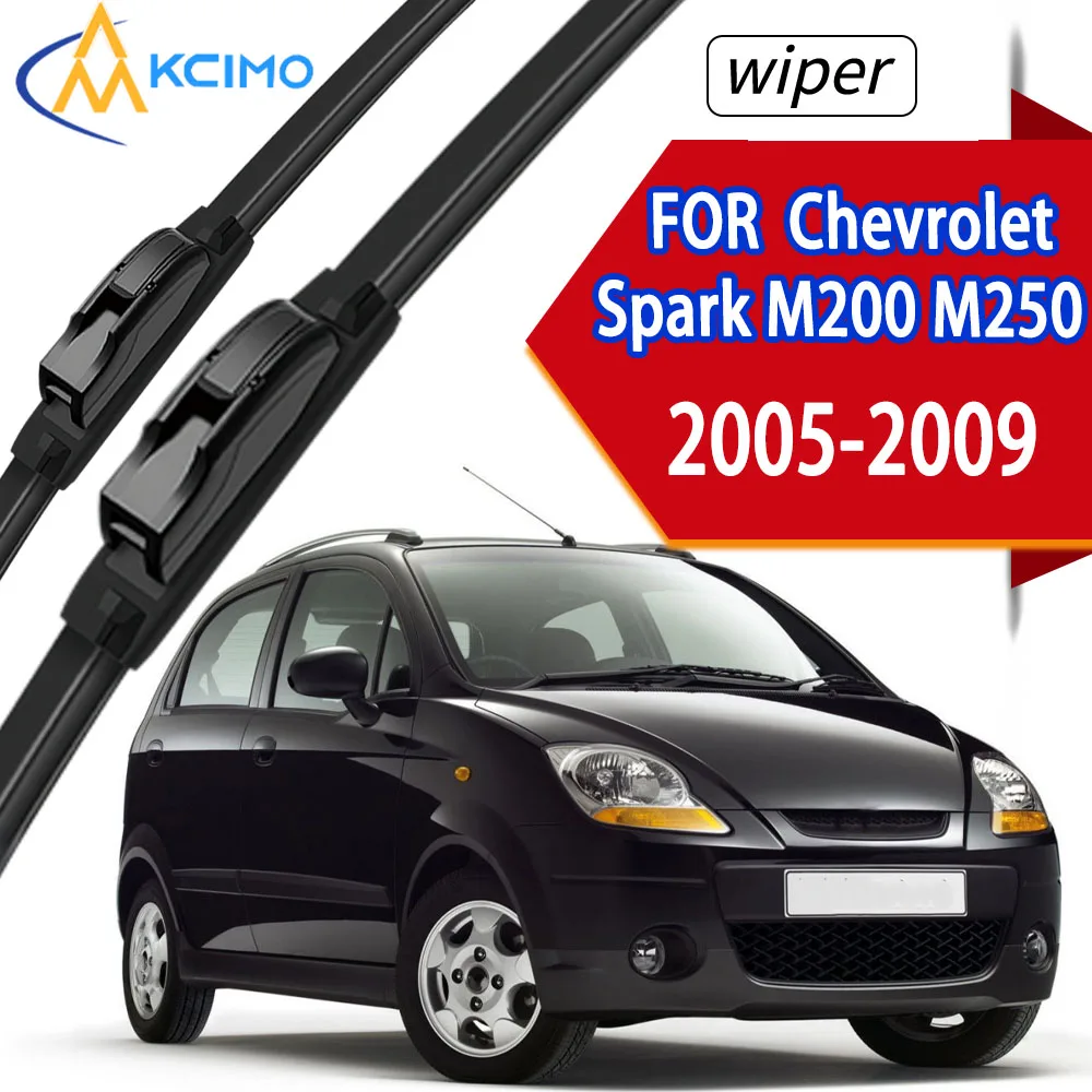 

High-Density Rubber Front Windscreen Wiper Blades For Chevrolet Spark M200 M250 2005-2009