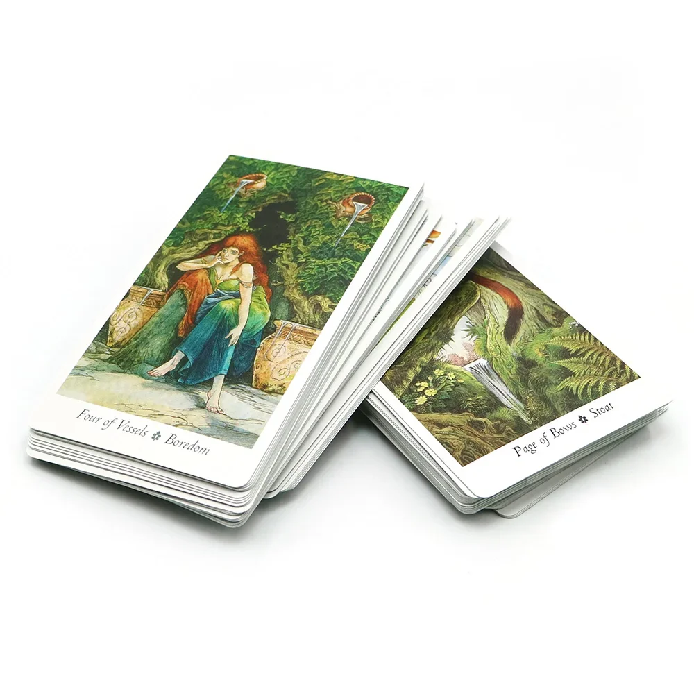 A 2022 Factory Made High Quality Hot Sell Wild Wood Tarot Cards for Beginners PDF Guidebook Support Retail Wholesale