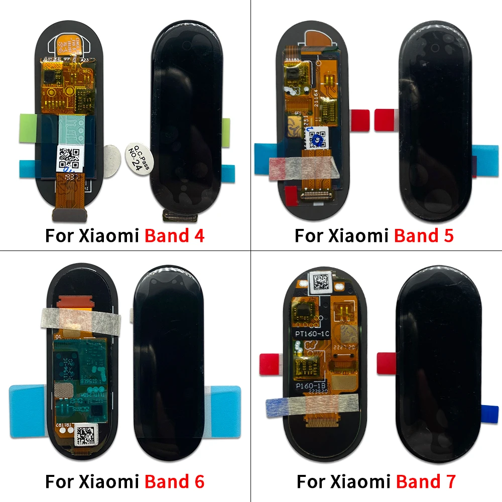 NEW Tested For Xiaomi Mi Band 4 5 6 7 8 Smart Bracelet LCD Display Touch Screen Digitizer Assembly For Xiaomi Mi Band 8 Pro