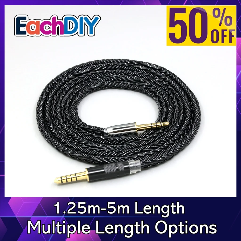 16 كور أسود مضفر الصوت سماعة كابل ل دينون AH-mm300 AH-mm200 AH-mm400 Beats solo3 solo2 سماعة 8857