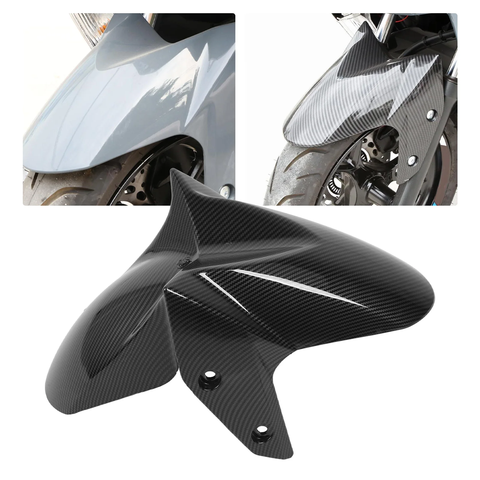 Motorcycle Front Mudguard Carbon Fiber   Guard Tire Hugger for NMAX 125 155 2020‑2024 Motorcycle Front  Guard