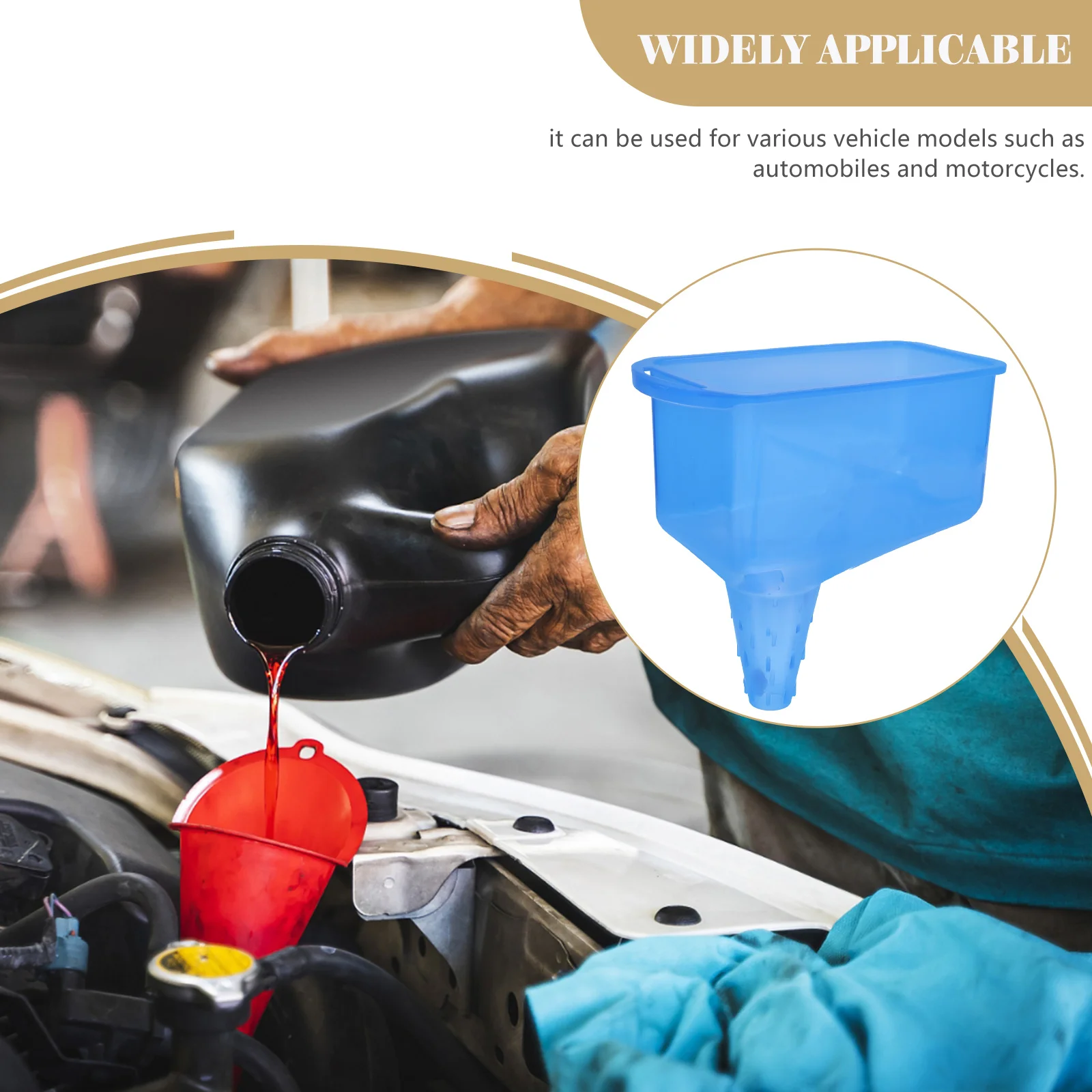 Car and Motorcycle Refueling Funnel Engine Oil Gas Transmission Fluid for Cars Flexible