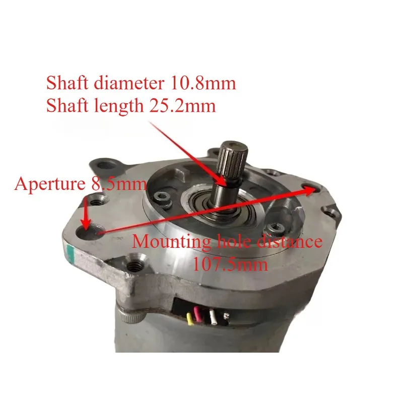 Second-hand goods 12V 600W 2200 RPM High Torque Brushless Servo Motor Resolver Type for DIY Car/Boat/Power Thruster Conversion