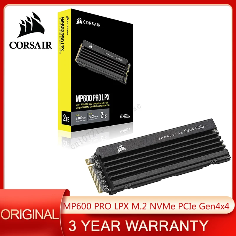 Corsair MP600 PRO LPX: La Mejor SSD NVMe PCIe Gen4 para PS5 y PC de Alto Rendimiento