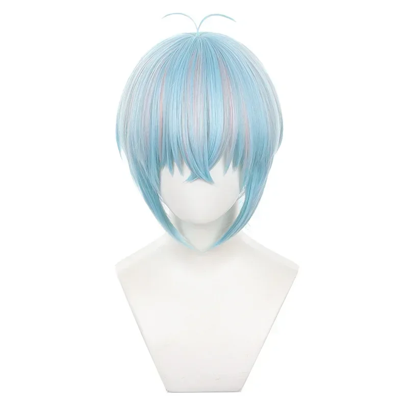 Knight Twin Stars Wig Anime Fragalia Memories Louterstella Cosplay Pink Blue Wigs Party Headgear Outfit for Women Men Prop