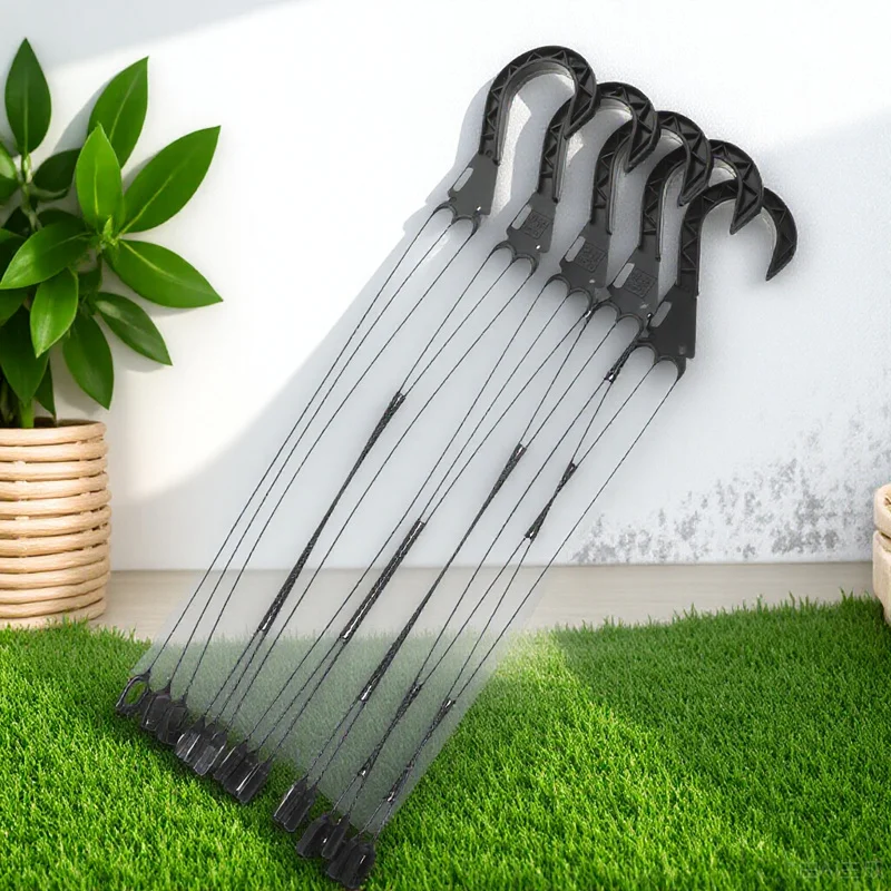 

5Pcs Planter Hooks Portable Flowerpot Hangers Easy Install for Shelves Offices Plastic Hanging Hooks Flower Plant Holders