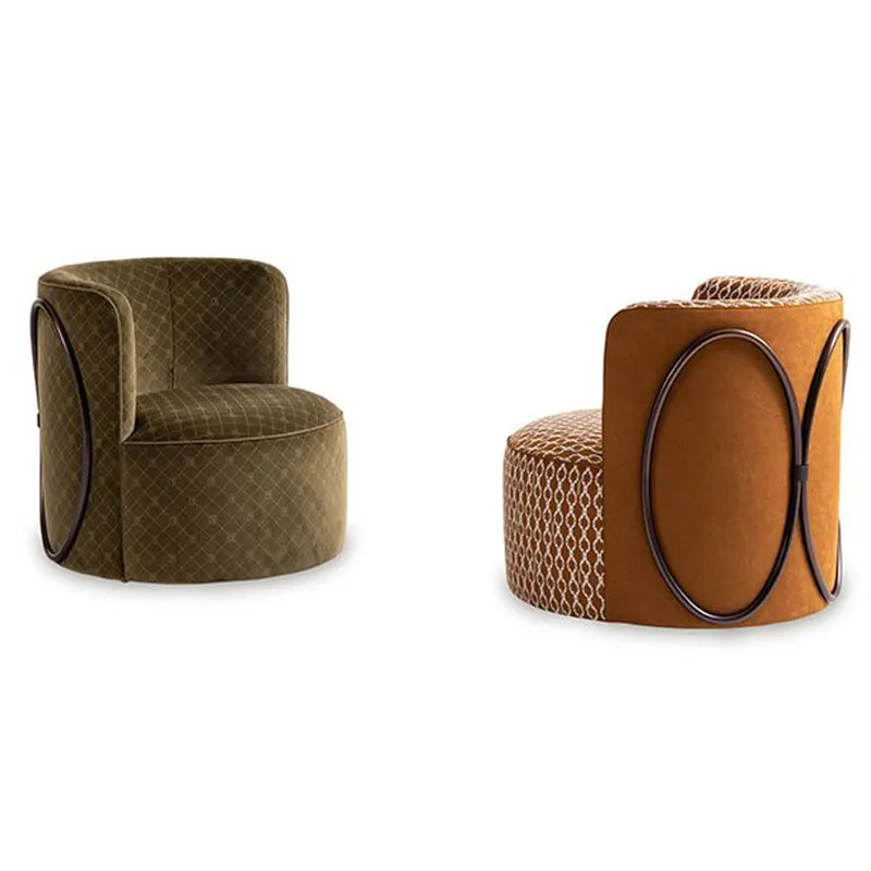 

Итальянское легкое роскошное фланнелевое кресло-софа для виллы, большое напольное кресло для дома, гостиной, дизайнерское кресло для отдыха с высокой спинкой