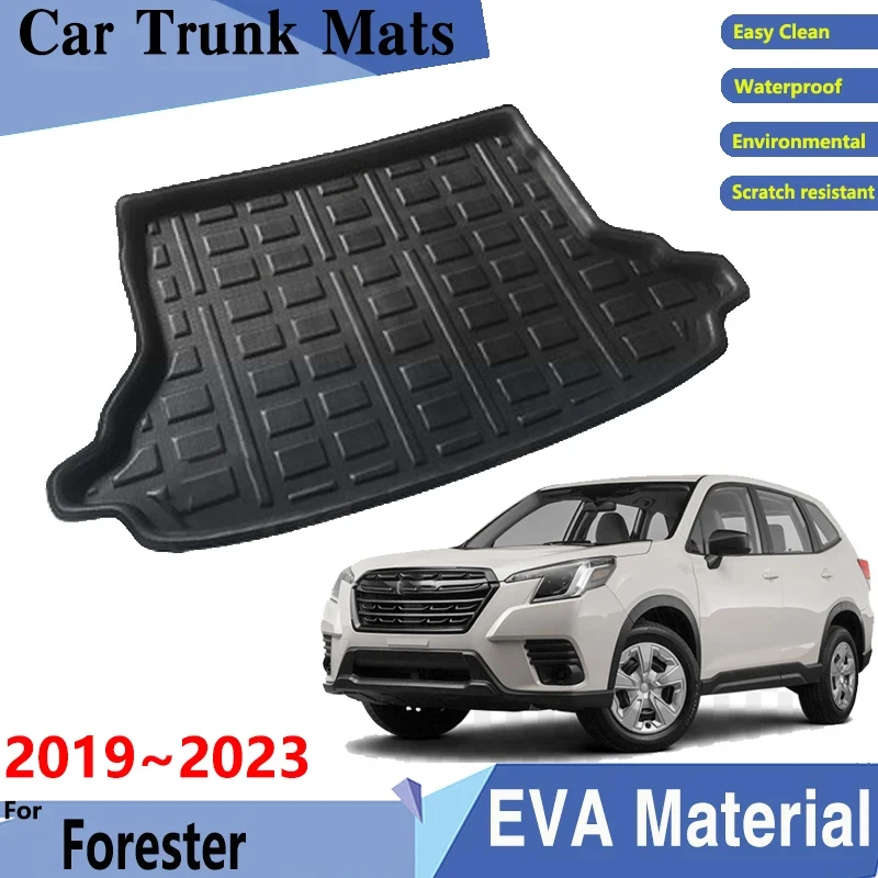 Car Trunk Mat for Subaru Forester SK 2019-2023 MK5 5th Easy Clean Rear Cargo Tray Trunk Mats Dirty Resistant Pad Car Accessories