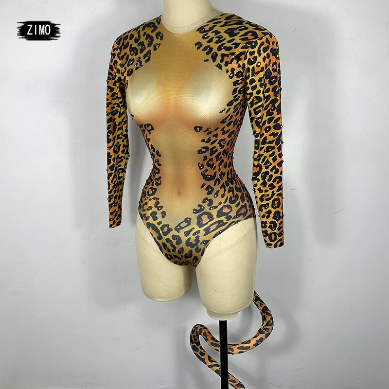 

Sexy Bodysuit Cat costume rhinestones Role Playing Halloween Animal Cosplay Stretch Tights pole dance party DS festival outfits