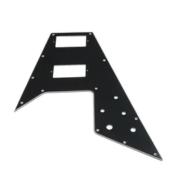 1PCS 3 Ply Electric Guitar Pickguard for Flying V Style Guitar Parts Replacement Black