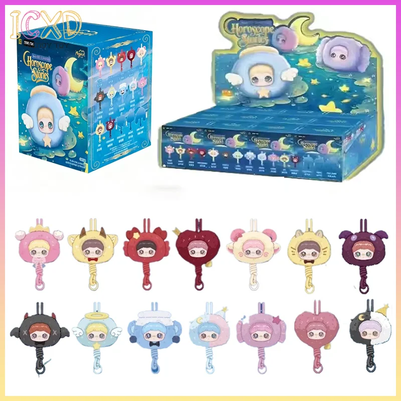 

В наличии, новинка 2025, аутентичная серия Maymei Constellation Story, плюшевая слепая коробка, мобильная веревка, милая кукла, кулон для девочек, загадочный подарок