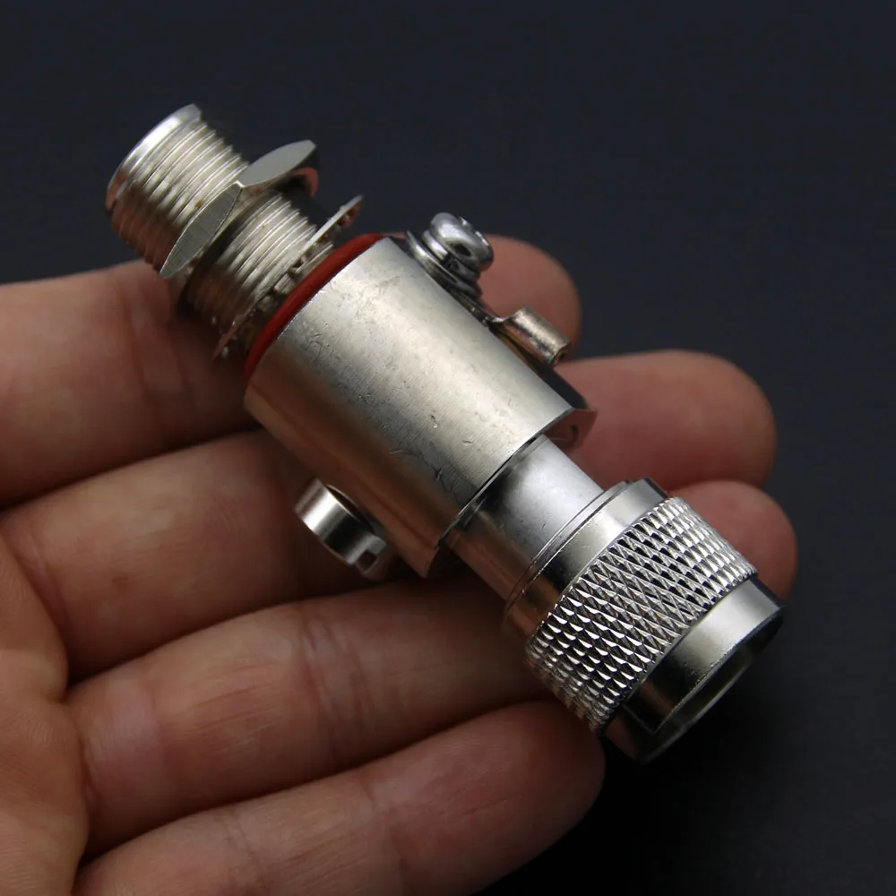 Protector contra sobretensiones de pararrayos Coaxial N tipo macho a hembra protección de descarga de Gas para HAM CB Radio WLAN WiFi 50ohm