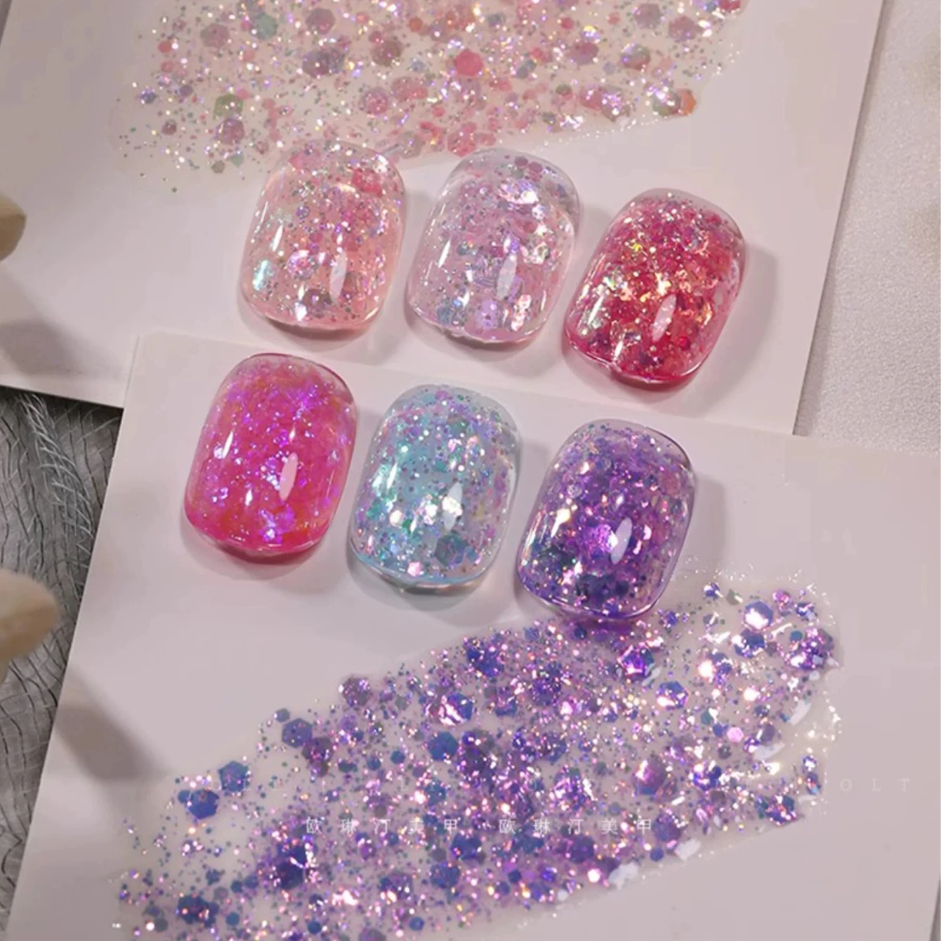 1-6PCS 12ML Deer CRASH Series เลื่อมเจลเล็บ 2025 ยอดนิยมไวท์เทนนิ่งกระพริบเล็บที่มีสีสันเล็บอุปกรณ์ศิลปะ