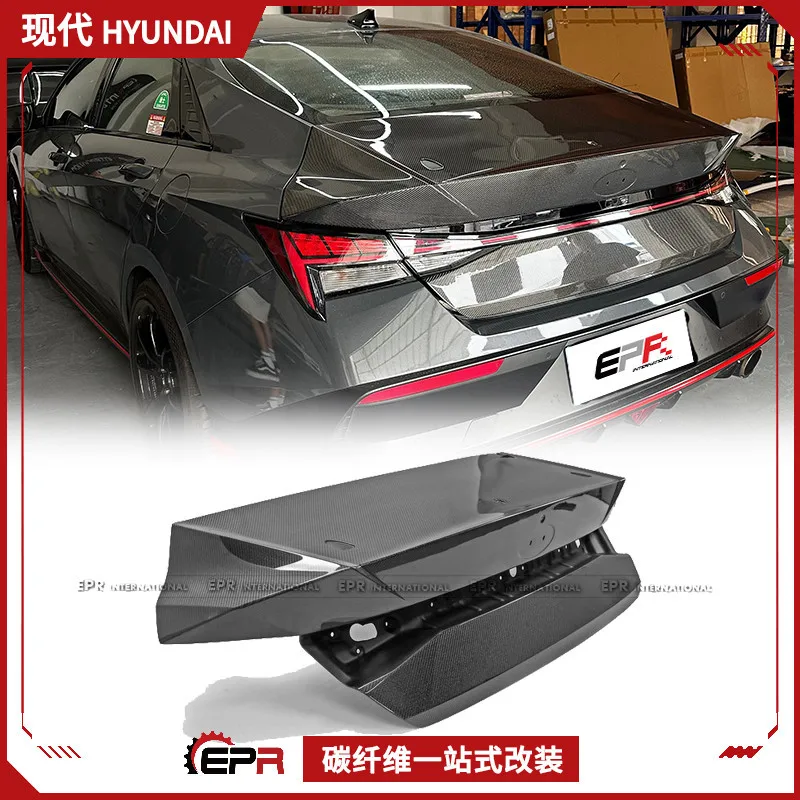 

For Hyundai, Elantra N EPA Carbon Fiber All-in-One Tail Cap Trunk Cap Tail Cap Retrofit Lightweight