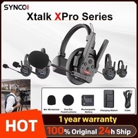 Update SYNCO Xtalk XPro X5 X3 X9 X2 X1 X2 X4 X6 X7 X8 2.4G Wireless Intercom system Headset Wireless Intercom 500m Transmission