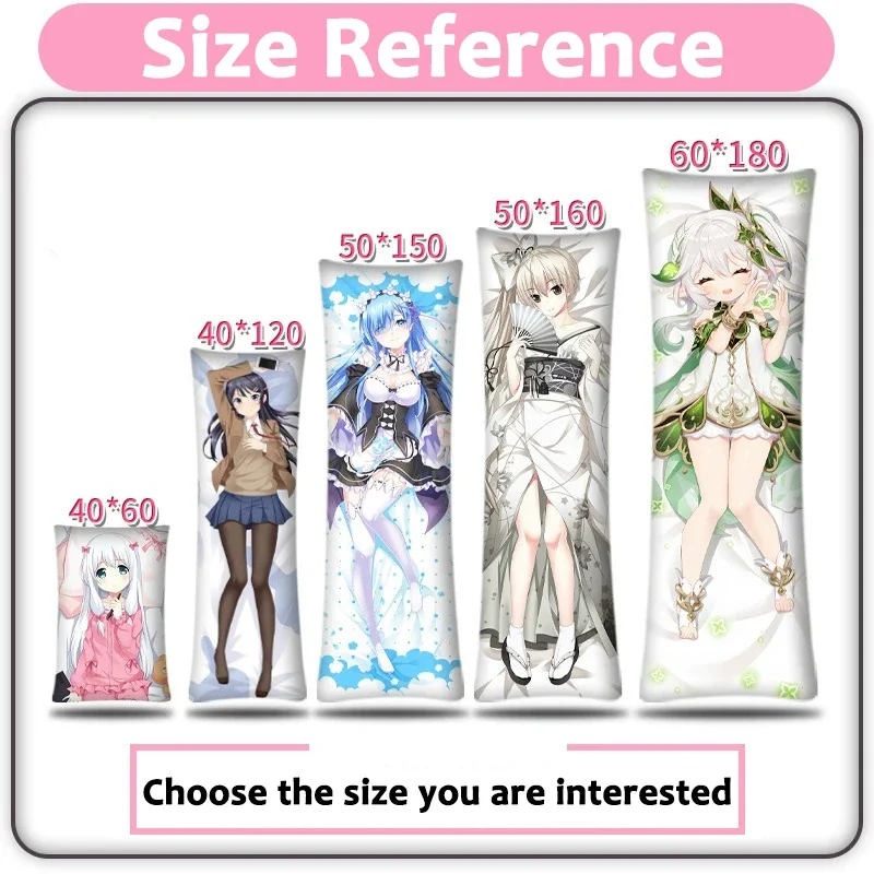 الأزرق الأرشيف Tsukatsuki ريو لعبة Dakimakura غطاء أنيمي كيس وسادة Otaku صديقة هدية Waifu المعانقة وسادة الجسم المخدة