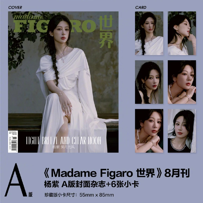 New Arrive MadameFigaro 2024.08 Yang Zi Cover Magazine +Small Card Send in 60days