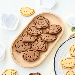 Cute Cartoon Dog Cookie Cutter Mold DIY Puppy Cookie Embossing Biscuit Fondant Cake Decoration Making Tool Baking Accessories