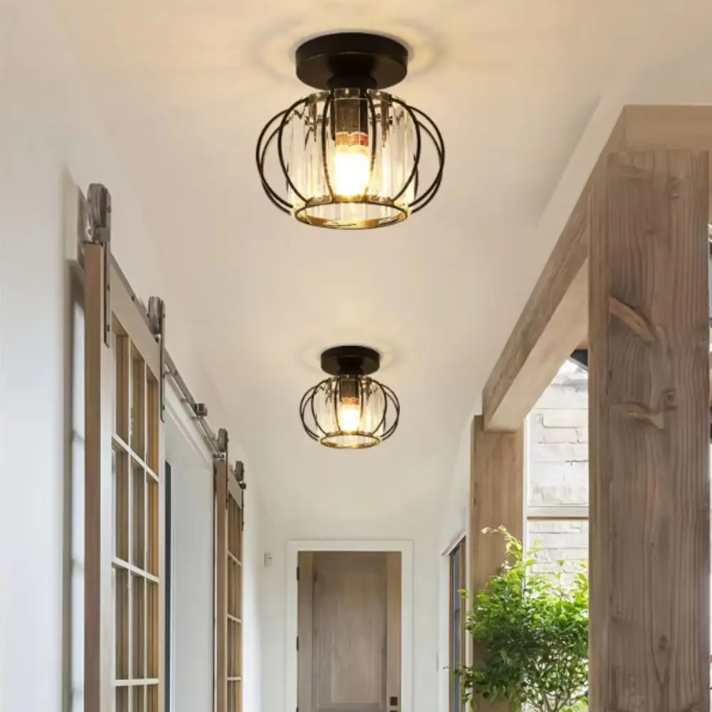 Luxury Crystal Crystal Ceiling Light Modern Minimalist Luxur Ceiling Light Channel Track Track Lighting Fixture Entrance