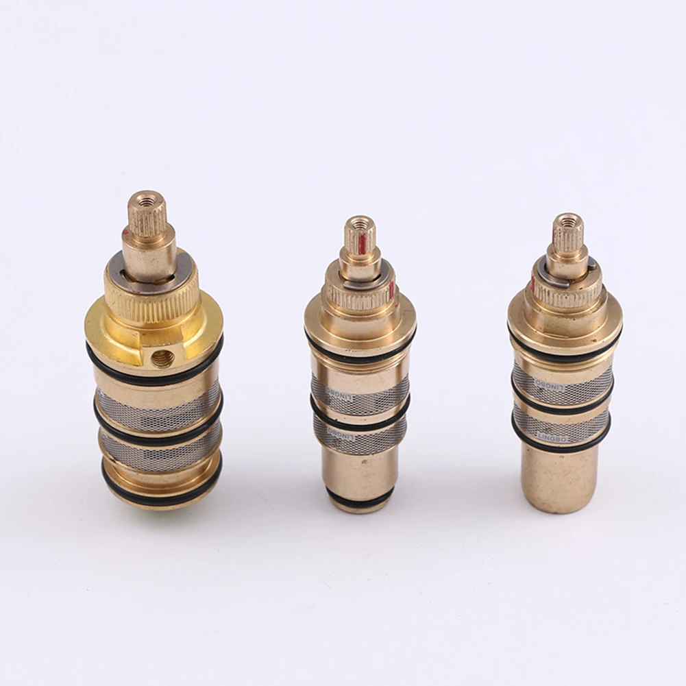 1PCS Thermostatic Cartridge -Universal Brass Thermostatic Cartridge Temperature Control-Valve Shower Bar Mixing Bar-Type Mixers