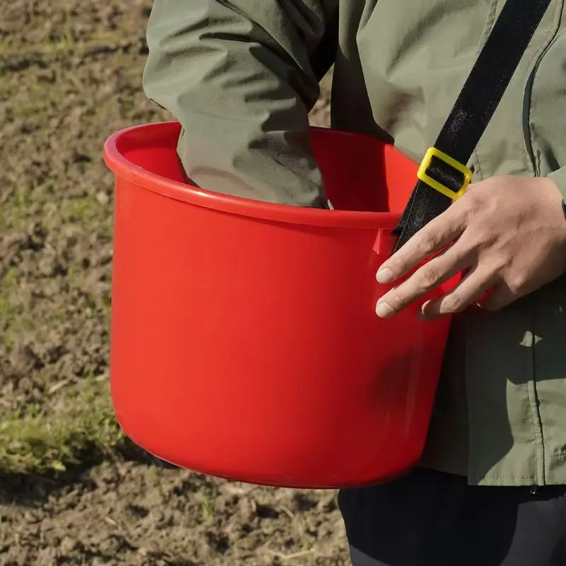 Durable backpack farm bucket light harvester and fertilizer spreader | 20 kg capacity
