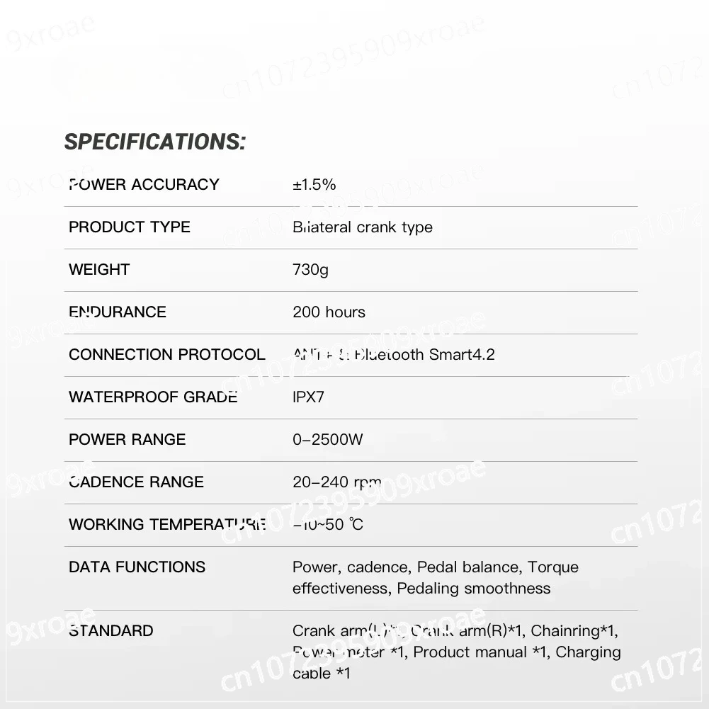 السلطة متر كرانسيت ثنائي الجانب دواسة التوازن الطريق دراجة جبلية Ultegra كرانسيت بكرة اليد اليمنى السواعد P325 CS الدراجة