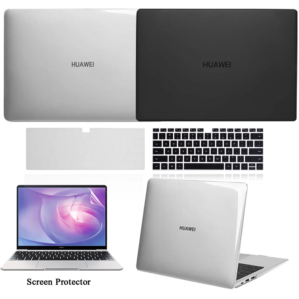 

Чехол для ноутбука Huawei MateBook D14/D15/13/14/MagicBook 14/15/Pro 16,1/MateBook X Pro/X 2020, чехол для клавиатуры + защита экрана