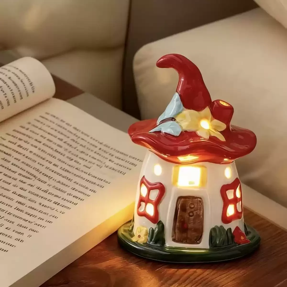 

Christmas Handmade Ceramic Decor Light Up Ornament Festival Gift Decoration