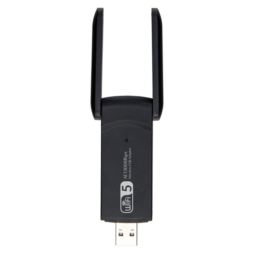 Dual Band WiFi USB Adapter 2 Antenna Design 2.4G/5Ghz 1300Mbps WiFi Dongle USB3.0 Interface Receiver Wireless Network Card