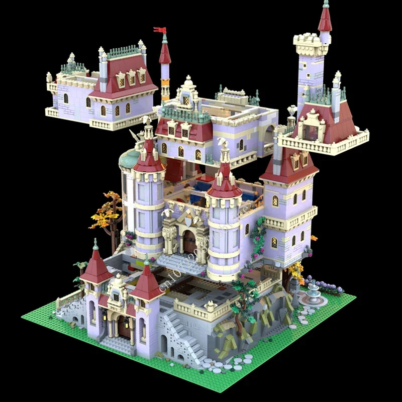 9469PCS Beauty and Beast Castle MOC Creative street view Model Building Blocks Architecture DIY Assembly Model Toys Ages view 5