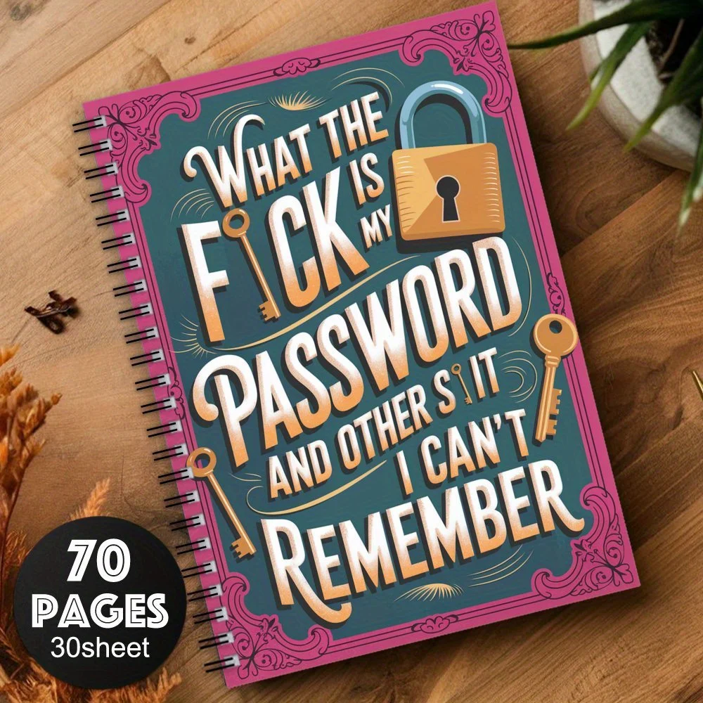 1 قطعة كلمة المرور الحلزونية دفتر تسجيل المواد الورقية ل عنوان موقع الإنترنت سجل في التفاصيل سجل القصاصات عدة اللوازم الحرفية