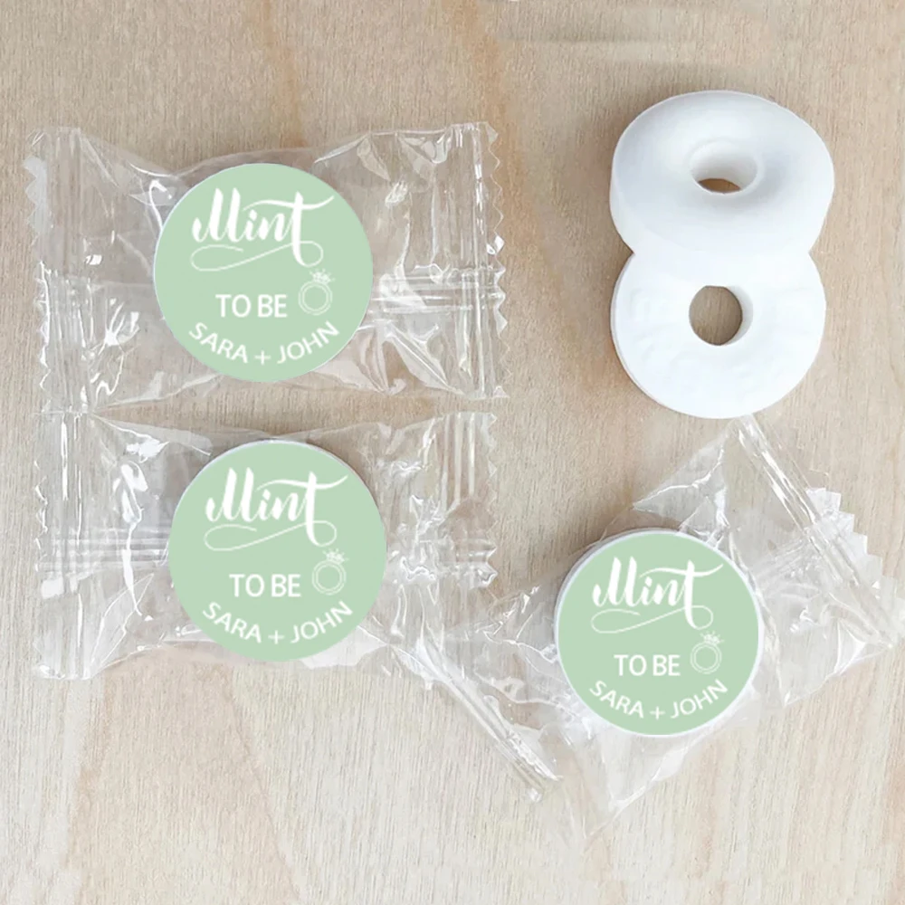 Customized wedding groom and bride name gift stickers, party candy and commemorative gift decoration sealing stickers
