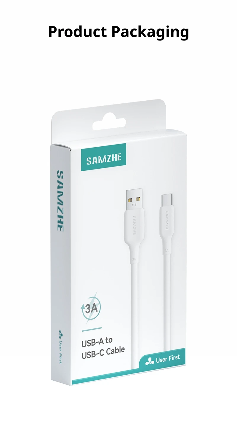 SAMZHE 3A USB-C-Kabel für iPhone 17 16 15 Xiaomi Samsung – Schnelles Ladekabel USB-C-Ladegerät Datenkabel für iPad Poco USB-C – Detail 16