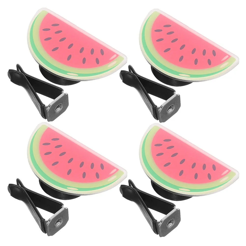 4Pcs Watermelon Car Air Freshener Vent Clips Cute Aroma Diffuser for Auto Interior Fragrance Decor Car Vent Outlet Accessories