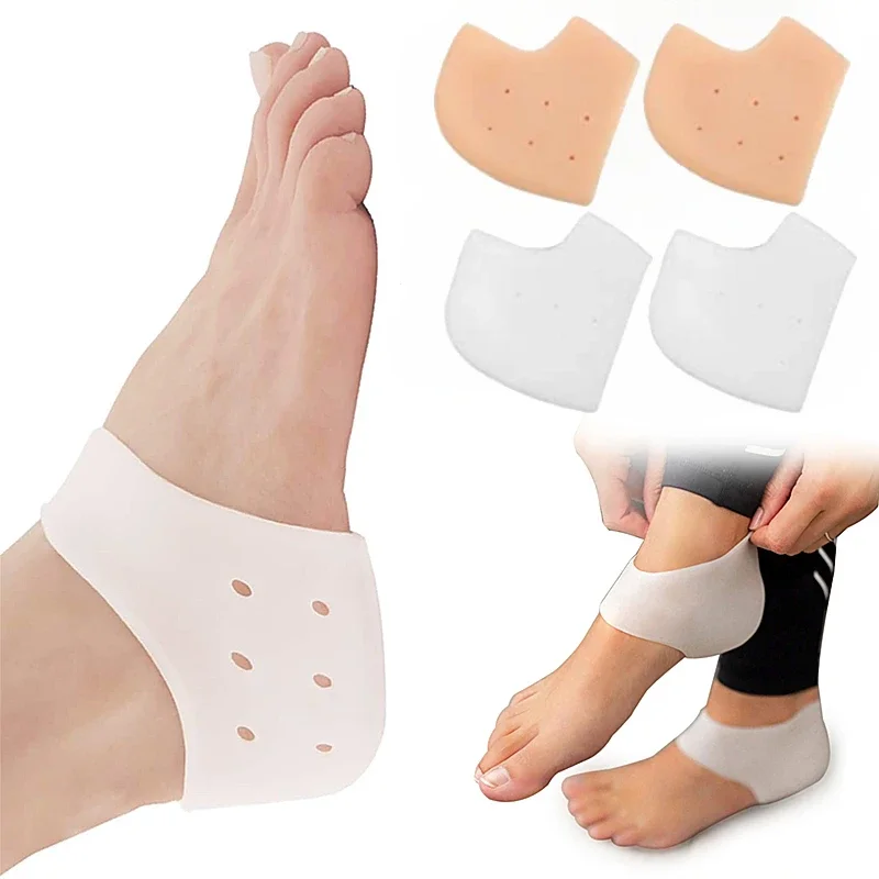 Silicone Heel Protectors Metatarsal Pad Forefoot Gel Heel Pad Plantar Fasciitis Moisturizing Foot Skin Care Heel Foot Protection