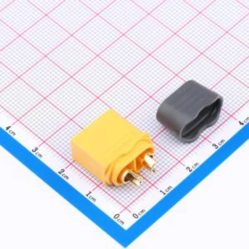 (10-50pcs) XT60H-M - 100% Original In Stock DC XT60 30A 500V PIN 2 gold flash