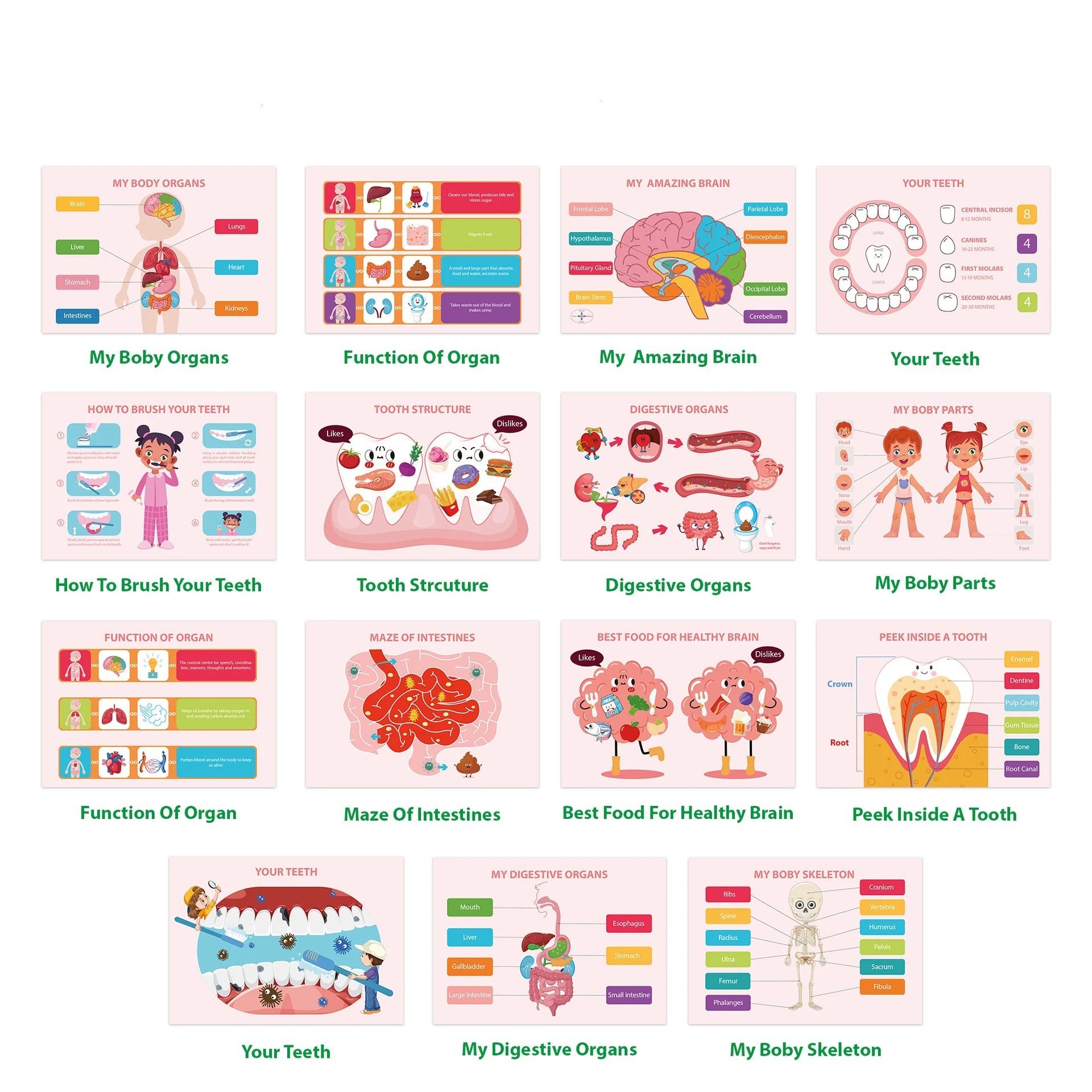 Bview Art Toddler Busy Book - Preschool Learning Quiet Book, Early Education for Body Parts Recognition