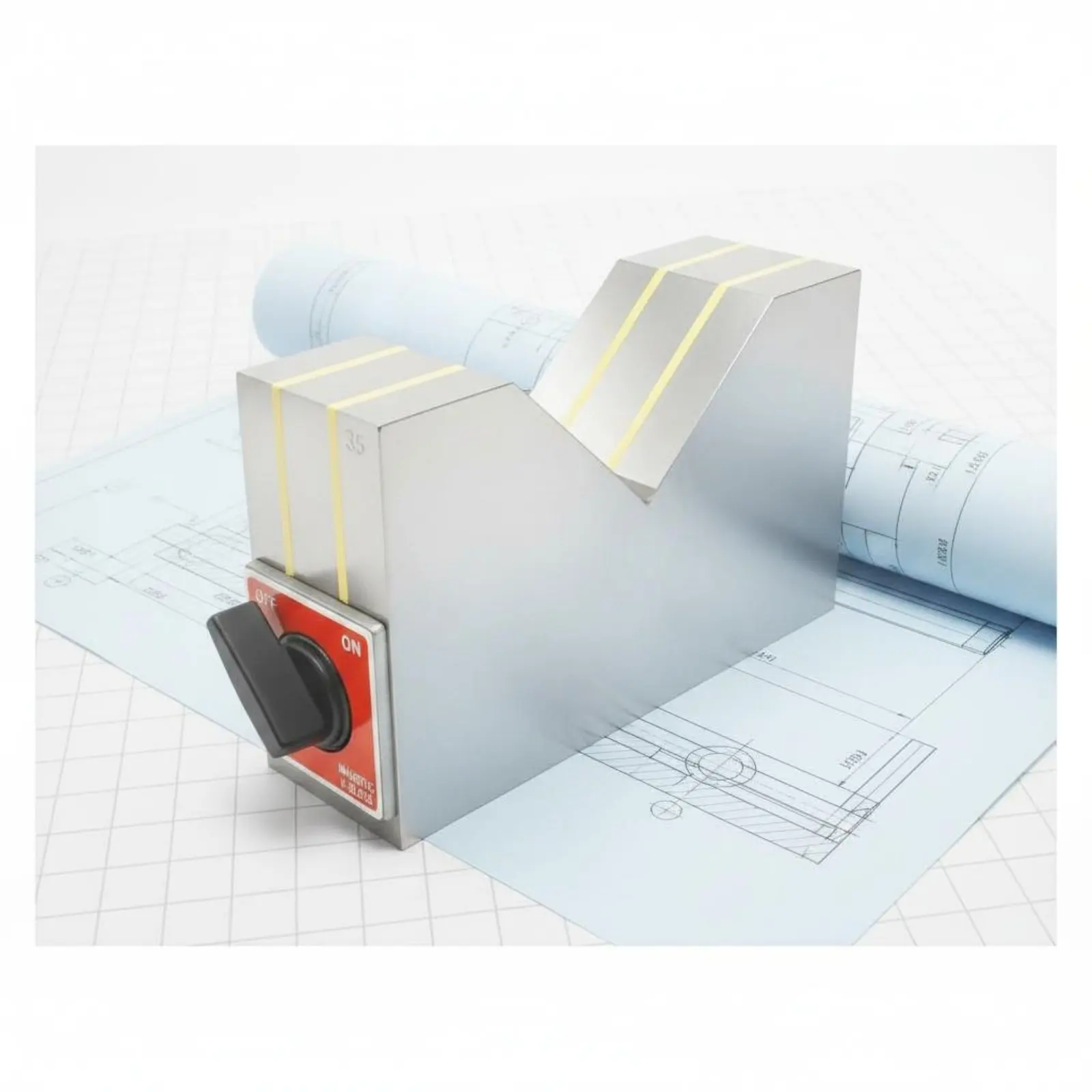 Steel Magnetic Workholding Block Attractive Magnetic Workholding Block Workholding Device for Machinists, Scribing, Workshop
