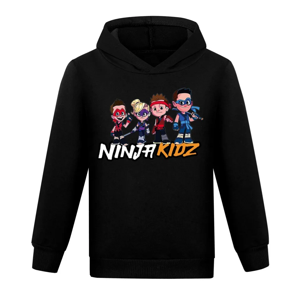 Boys NINJA KIDZ Hoodies Tees Cotton Boys Autumn Clothes Shirts for Teenage Girls Anime Cosplay T-Shirt Little Kids Hooded Tops