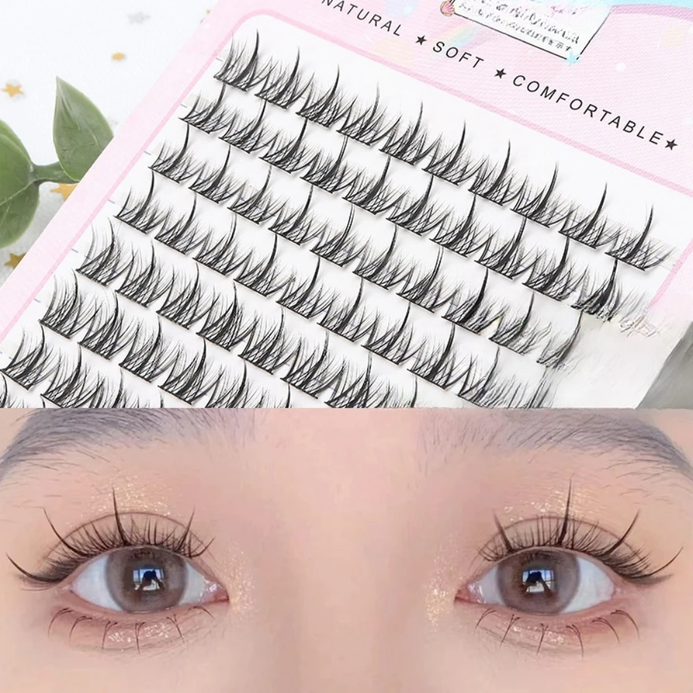 Faux cils à 10 rangées : oreille de blé épaisse naturelle, 10-13 mm, neufs, doux, étendus, pour dattes quotidiennes, maquillage professionnel, été