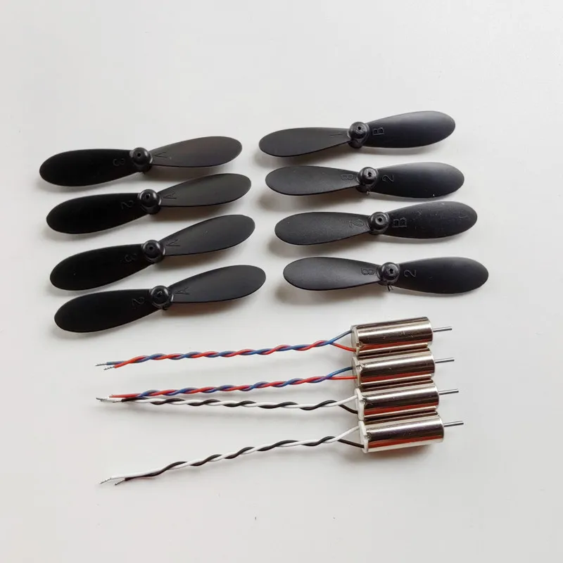 4/8PCS Remote Control Drone Mini Four Axis Aircraft Helicopter Accessories Propeller Blade Motors Props For 4DRC V2 4D-V2