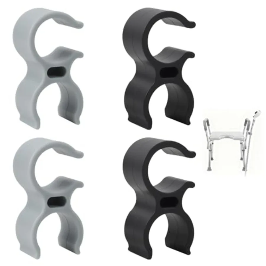 

4PCS Shower Head Holder Attachment Set Universal Fit for Shower Chair Handicap Shower Accessories Bath Safety Aids Stainless St