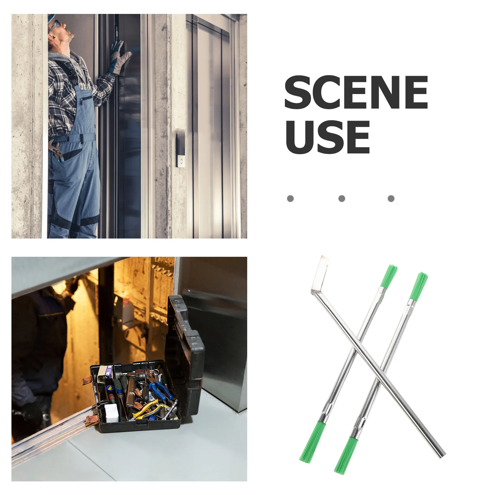 1 مجموعة 1 مجموعة مصعد المسار تنظيف أداة نافذة الأخدود فرشاة لانزلاق الباب السكك الحديدية فرك صغيرة عدة فرش لثقوب الفجوات قاتمة #3