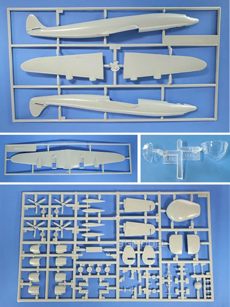 Academy assembled airplane model kit 12637 USAF EC-121 early warning aircraft 1/144