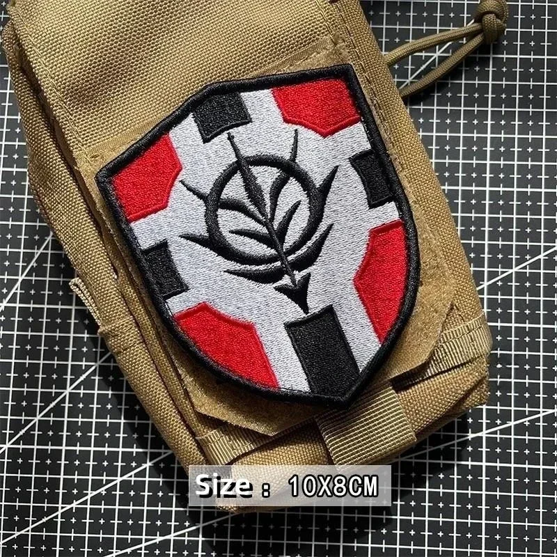 Mobile Suit Gundam Embroidered Hook&Loop Patch Gene Unicorn Morale Badges DIY Armband Decorative Tactical Backpack Sticker