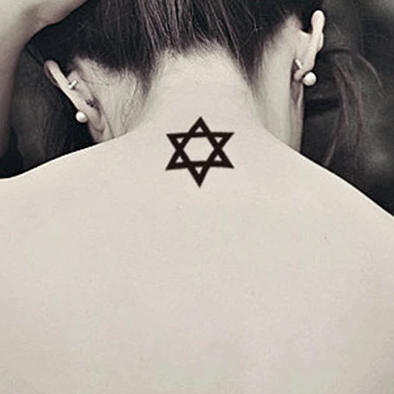 10 قطعة ملصق وشم مؤقت مقاوم للماء مثير الشفاه قطع نجمة الخماسي حفلة الشرير الصليب ملصق للجسم الذراع الساق تاج الوشم