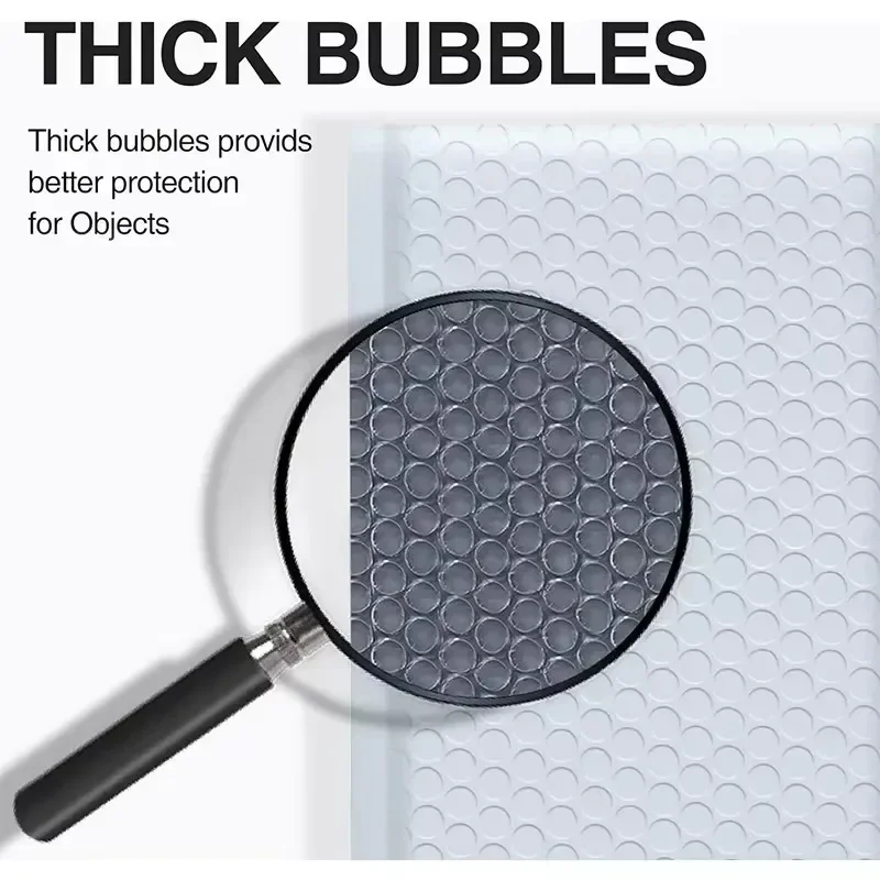 50/10x White Black Bubble Bags Envelope Shipping Bag Multi-size Thickened Waterproof Self Sealing Bubble Padding Packaging Bags