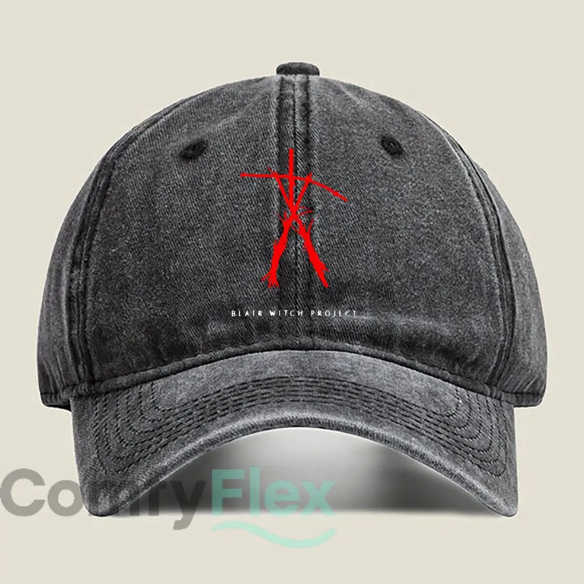Blair Witch Project Symbol Fashion Washed Baseball Cap Hat Outdoor Activities