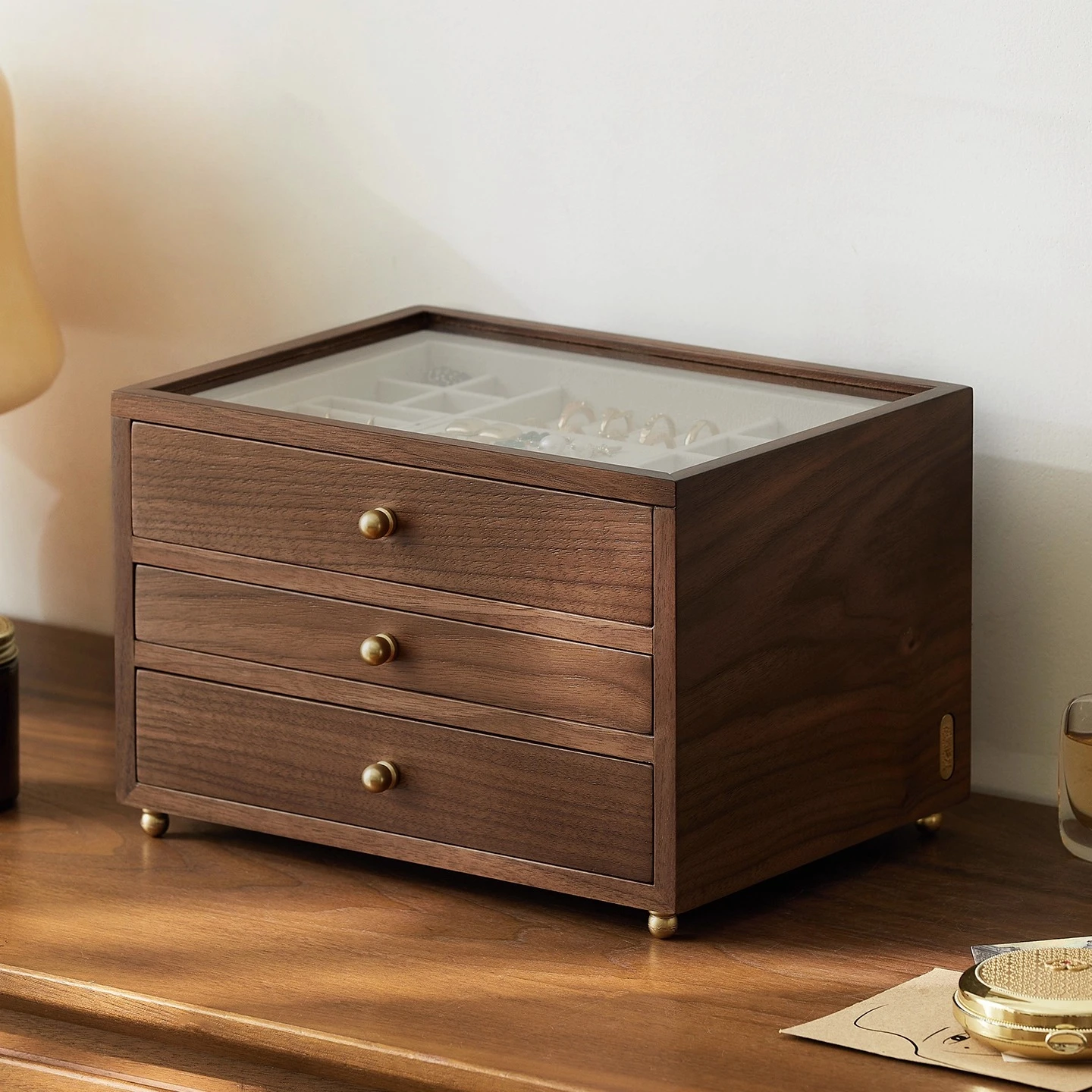 

Большая вместительная шкатулка для хранения ювелирных изделий, ожерелье, серьги, браслет, высококачественная изысканная шкатулка для драгоценностей