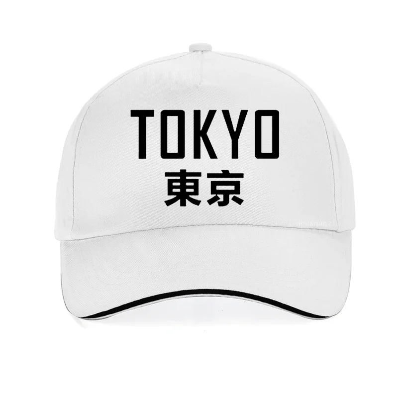 Japão tokyo cidade chapéu carta impressão moda boné de beisebol 100% algodão ajustável snapback chapéus das mulheres dos homens hip hop bonés